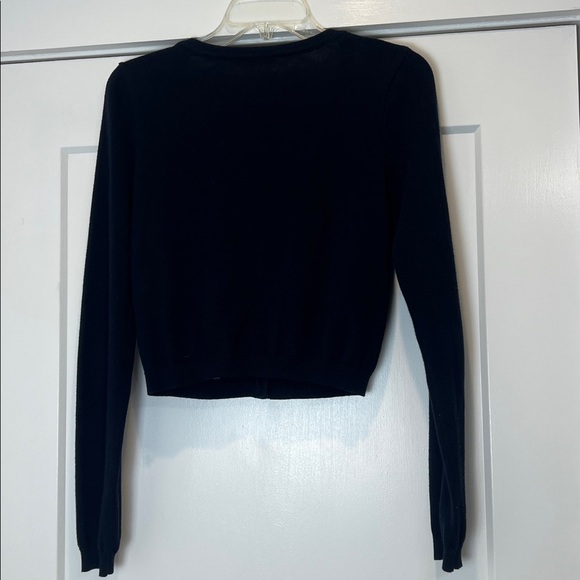 Brandy Melville dark navy blue and Light Blue Argyle Cardigan. No size tag. - Picture 7 of 11